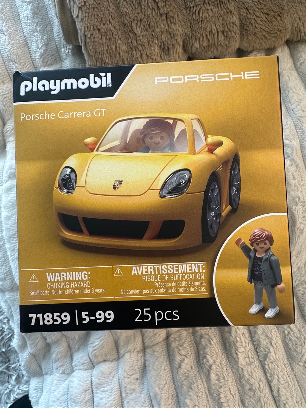 Playmobil - Porsche Carrera GT Yellow Kids Toy Car - 25pcs